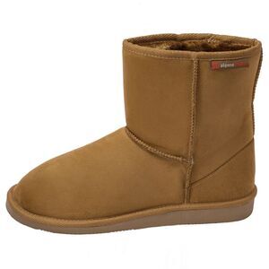 Alpine Swiss Laura Women's Short Winter Boots | Faux Suede Sherpa Lined Ankle